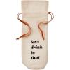 imageCanvas Wine Bottle Gift Bags With Leather Ties Set of 5