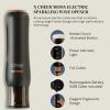imageWine Enthusiast x Cheer Moda Electric Sparkling Wine Opener  Automatic Champagne Bottle Opener with Cork Release ampamp Stopper  Stainless Steel Electric Wine Tool  Battery Powered  US ExclusiveWine