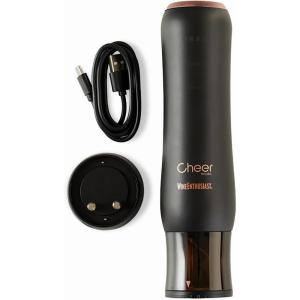 imageWine Enthusiast x Cheer Moda Electric Sparkling Wine Opener  Automatic Champagne Bottle Opener with Cork Release ampamp Stopper  Stainless Steel Electric Wine Tool  Battery Powered  US ExclusiveWine
