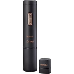 imageWine Enthusiast x Cheer Moda Electric Sparkling Wine Opener  Automatic Champagne Bottle Opener with Cork Release ampamp Stopper  Stainless Steel Electric Wine Tool  Battery Powered  US ExclusiveSparkling Wine