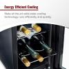 imageWine Enthusiast 6Bottle Countertop Wine Cooler  Compact Mini Fridge for Kitchen or Bedroom with 3 Shelves EnergyEfficient Cooling Adjustable Digital Temperature Control