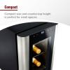 imageWine Enthusiast 6Bottle Countertop Wine Cooler  Compact Mini Fridge for Kitchen or Bedroom with 3 Shelves EnergyEfficient Cooling Adjustable Digital Temperature Control