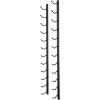 imageWine Enthusiast NFINITY 12 Bottle Wall Mounted Metal Wine Rack  Label Forward Wine Rack with Easy Installation  4 Tall 1 Column Deep Black4 ft  12 Bottles