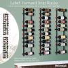imageWine Enthusiast NFINITY 12 Bottle Wall Mounted Metal Wine Rack  Label Forward Wine Rack with Easy Installation  4 Tall 1 Column Deep Black4 ft  12 Bottles