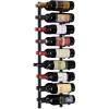 imageWine Enthusiast NFINITY 12 Bottle Wall Mounted Metal Wine Rack  Label Forward Wine Rack with Easy Installation  4 Tall 1 Column Deep Black3 ft  18 Bottles