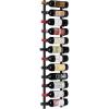 imageWine Enthusiast NFINITY 12 Bottle Wall Mounted Metal Wine Rack  Label Forward Wine Rack with Easy Installation  4 Tall 1 Column Deep Black4 ft  12 Bottles