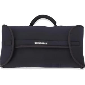 imageWine Enthusiast Neoprene Single BottleGuard Wine Carrier  Insulated ShockAbsorbent Tote for One 750 ml Wine Bottle Outdoor amp Travel UseDouble Bottleguard Wine Carrier