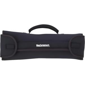 imageWine Enthusiast Neoprene Single BottleGuard Wine Carrier  Insulated ShockAbsorbent Tote for One 750 ml Wine Bottle Outdoor amp Travel UseSingle Bottleguard Wine Carrier