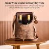 imageWine Enthusiast FullGrain Buffalo Leather 2Bottle Crossbody Wine Bag Stylish TravelReady Wine Tote with Adjustable Strap Removable Padded Divider Corkscrew Side Pocket2bottle Fullgrain Buffalo Leather