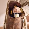 imageWine Enthusiast FullGrain Buffalo Leather 2Bottle Crossbody Wine Bag Stylish TravelReady Wine Tote with Adjustable Strap Removable Padded Divider Corkscrew Side Pocket2bottle Fullgrain Buffalo Leather