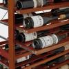 imageNFINITY LabelView Wine Rack Kit with Rolling Shelves  Walnut Finish