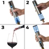 image:imageWine Enthusiast Electric Blue Omega AllInOne Automatic Wine Opener amp Preserver Set  Fully Electric Corkscrew with Charging Station amp Accessories  Aerate Wines amp Seal Bottles 7 Piece Set OmbreSilver
