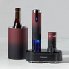 image:imageWine Enthusiast Electric Blue Omega AllInOne Automatic Wine Opener amp Preserver Set  Fully Electric Corkscrew with Charging Station amp Accessories  Aerate Wines amp Seal Bottles 7 Piece Set OmbreOmbre