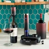 image:imageWine Enthusiast Electric Blue Omega AllInOne Automatic Wine Opener amp Preserver Set  Fully Electric Corkscrew with Charging Station amp Accessories  Aerate Wines amp Seal Bottles 7 Piece Set OmbreOmbre