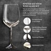 image:imageWine Enthusiast Pewter Bat Stem Wine Glasses  Set of 2 Gothic Handcrafted 188 oz Wine Goblets with Bat Wings  Soda Lime Glass Pewter Stem  Halloween Wine Glasses Red White Sparkling  Handwash