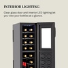 image:imageWine Enthusiast 12Bottle Slimline Wine Cooler  Energy Efficient Freestanding Wine Refrigerator  Upright Bottle Storage Adjustable Thermostat Digital Touchscreen 203 x 104 x 25418 Bottle Slimline  Black
