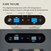image:imageWine Enthusiast 12Bottle Slimline Wine Cooler  Energy Efficient Freestanding Wine Refrigerator  Upright Bottle Storage Adjustable Thermostat Digital Touchscreen 203 x 104 x 25418 Bottle Slimline  Black
