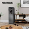 image:imageWine Enthusiast 12Bottle Slimline Wine Cooler  Energy Efficient Freestanding Wine Refrigerator  Upright Bottle Storage Adjustable Thermostat Digital Touchscreen 203 x 104 x 25418 Bottle Slimline  Black