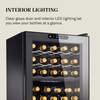 image:imageWine Enthusiast 33Bottle Compressor Wine Cooler wUpright Bottle Storage  Freestanding 33 Cu Ft Wine Refrigerator LED Digital Control Panel EnergyEfficient Cooling of 4164F32 Bottle DualZone  Black