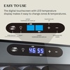 image:imageWine Enthusiast 33Bottle Compressor Wine Cooler wUpright Bottle Storage  Freestanding 33 Cu Ft Wine Refrigerator LED Digital Control Panel EnergyEfficient Cooling of 4164F32 Bottle DualZone  Black