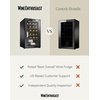 image:imageWine Enthusiast 33Bottle Compressor Wine Cooler wUpright Bottle Storage  Freestanding 33 Cu Ft Wine Refrigerator LED Digital Control Panel EnergyEfficient Cooling of 4164F24Bottle