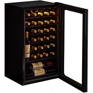image:imageWine Enthusiast 33Bottle Compressor Wine Cooler wUpright Bottle Storage  Freestanding 33 Cu Ft Wine Refrigerator LED Digital Control Panel EnergyEfficient Cooling of 4164F33Bottle